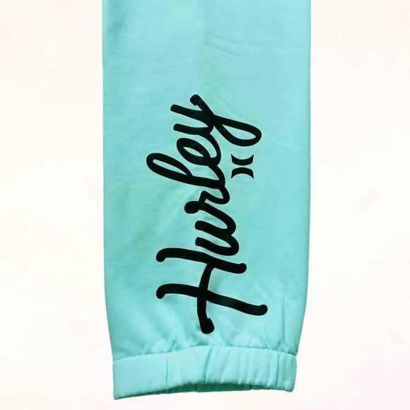 NWT Hurley Beach Girls Soft Knit Active Jogger Pants Sweatpants Mint Candy Sz XL - Picture 8 of 15